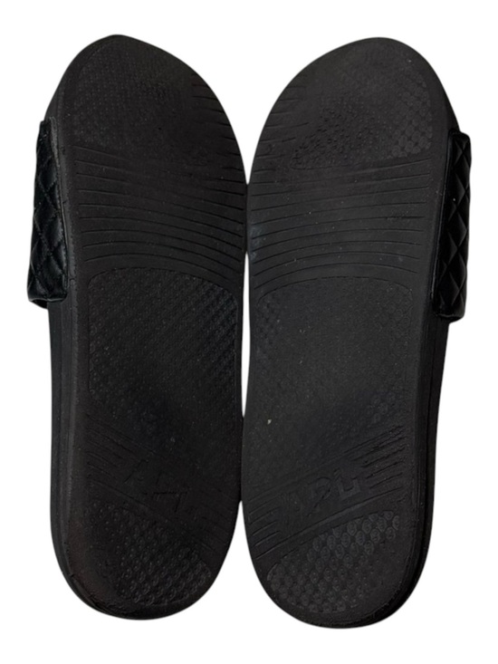 APL ? Lusso Quilted Nappa Leather Beach Athletic Pool Slide Sandal ? Black ? 14 main image 16
